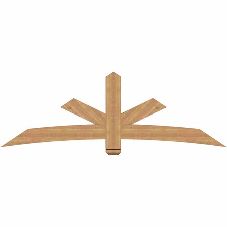 Ekena Millwork Alberta Smooth Timber Gable Bracket, Western Red Cedar, 84"W x 28"H x 5 1/2"D x 5 1/2"F, 8/12 Pitch GBW084X28X0606ALB00SWR